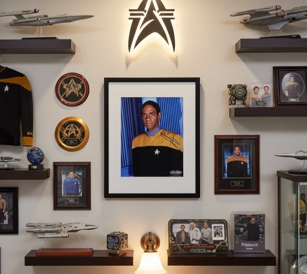 Tim Russ Autographed 11X14 Framed & Matted Star Trek Voyager Tuvok